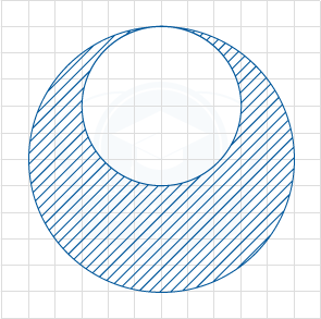 Два круга на клетчатой решетке
