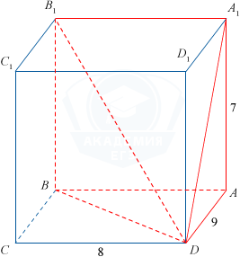Многогранник с вершинами прямоугольного параллелепипеда