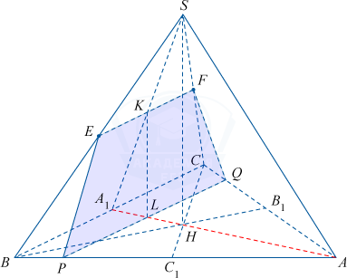 Правильная треугольная пирамида SABC