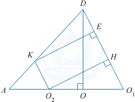 Проекция плоскости правильной треугольной пирамиды