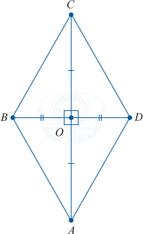 Ромб с диагоналями являющиеся катетами треугольников
