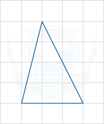 Треугольник на клетчатой решетке 1x1